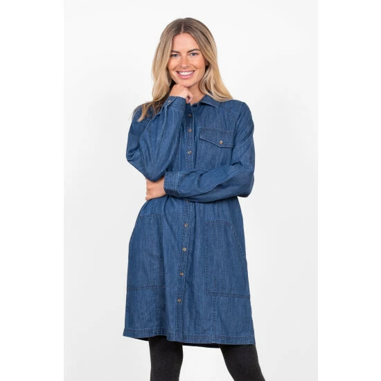 Brakeburn Blue Bryn Shirt Dress 1 Brakeburn Blue Bryn Shirt Dress