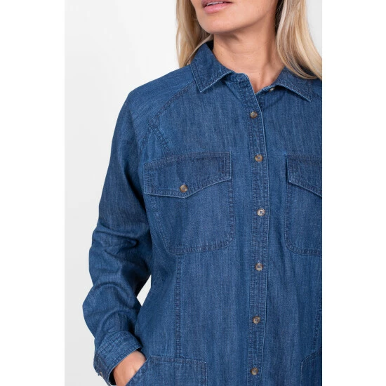 Brakeburn Blue Bryn Shirt Dress 3 Brakeburn Blue Bryn Shirt Dress - Image 3
