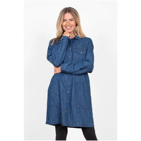 Brakeburn Blue Bryn Shirt Dress 5 Brakeburn Blue Bryn Shirt Dress - Image 5