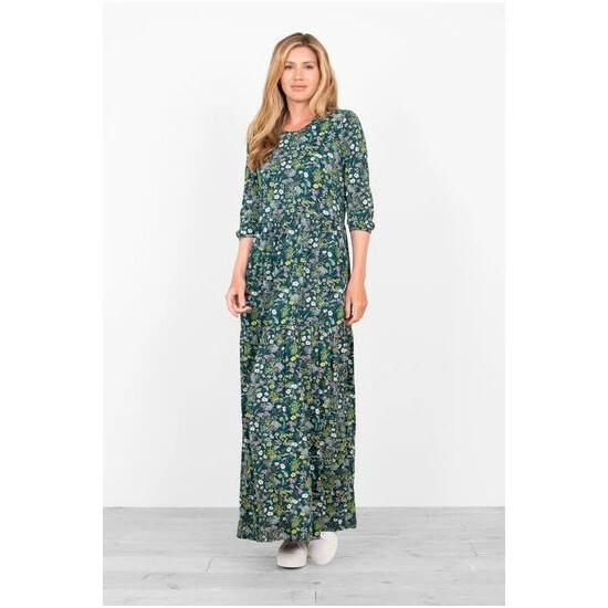 Brakeburn Green Ditsy Jersey Dress 5 Brakeburn Green Ditsy Jersey Dress - Image 5
