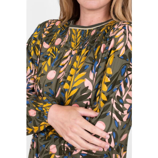 Brakeburn Green Winter Trailing Tipping Dress 3 Brakeburn Green Winter Trailing Tipping Dress - Image 3