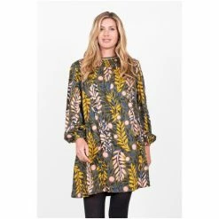 Brakeburn Green Winter Trailing Tipping Dress 9 Brakeburn Green Winter Trailing Tipping Dress -Brakeburn shop unnamed file 493