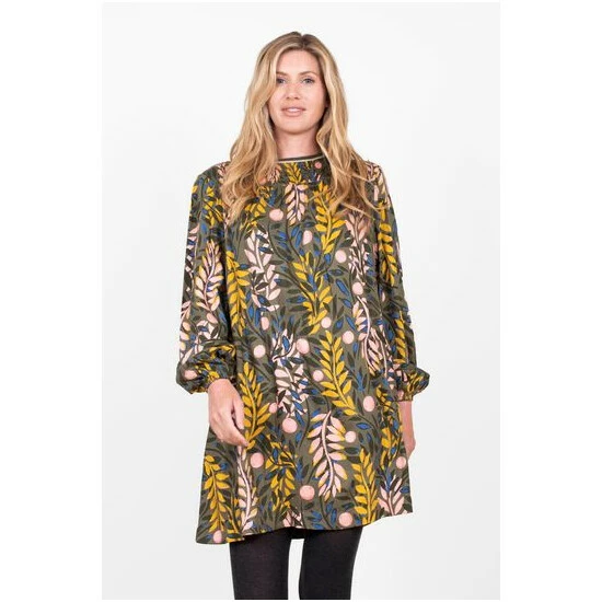 Brakeburn Green Winter Trailing Tipping Dress 5 Brakeburn Green Winter Trailing Tipping Dress - Image 5