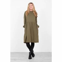 Brakeburn Green Kinsley Jersey Dress