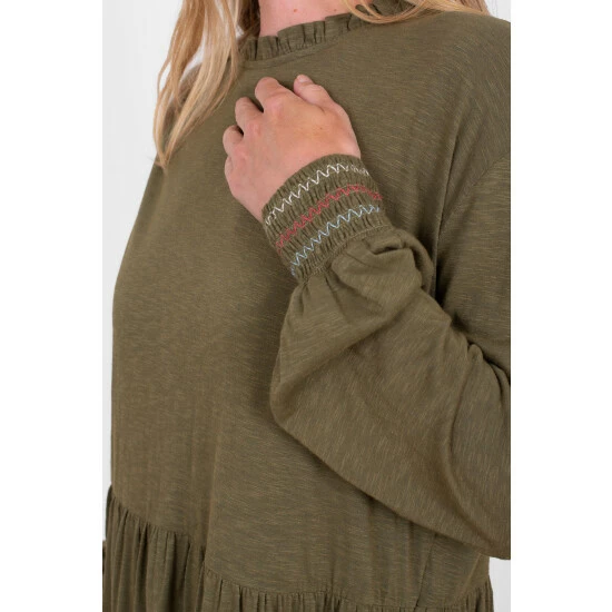 Brakeburn Green Kinsley Jersey Dress 3 Brakeburn Green Kinsley Jersey Dress - Image 3