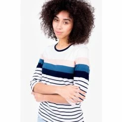 Brakeburn White Indi 3/4 Sleeve T-Shirt