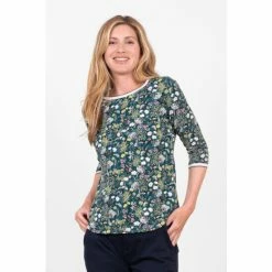 Brakeburn Green Ditsy Long Sleeve T-Shirt