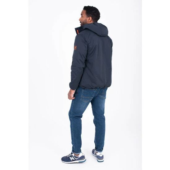 Brakeburn Blue Zip Through Insulated Jacket 3 Brakeburn Blue Zip Through Insulated Jacket - Image 3