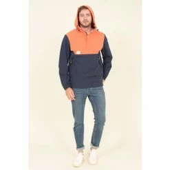 Brakeburn Orange Pullover Jacket -Brakeburn shop unnamed file 544