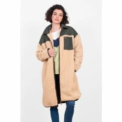 Brakeburn Cream Teddy Longline Borge Jacket