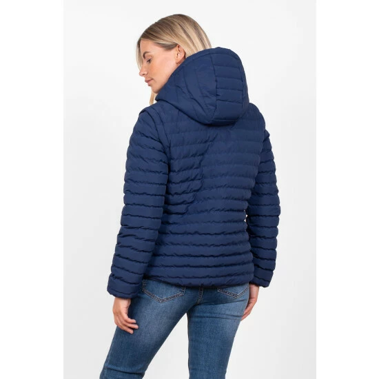 Brakeburn Blue Rainbow Puffer Jacket 2 Brakeburn Blue Rainbow Puffer Jacket - Image 2