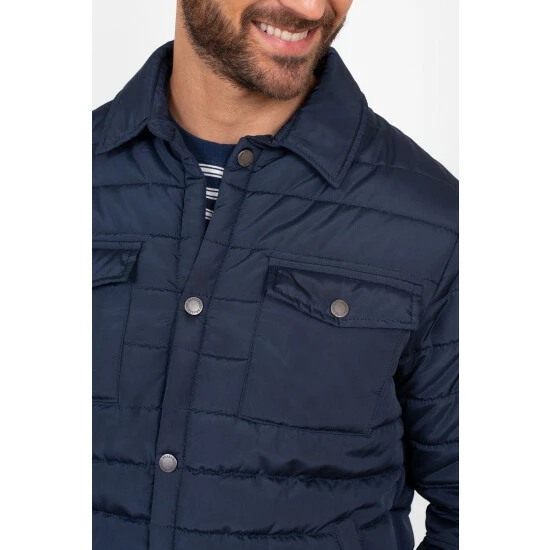 Brakeburn Blue Quilted Shacket 3 Brakeburn Blue Quilted Shacket - Image 3