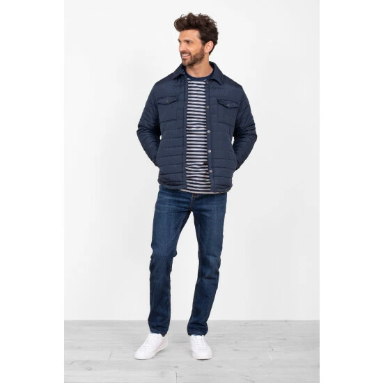 Brakeburn Blue Quilted Shacket 4 Brakeburn Blue Quilted Shacket - Image 4