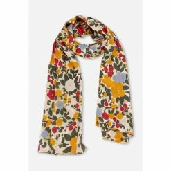 Brakeburn White Bloom Floral Scarf