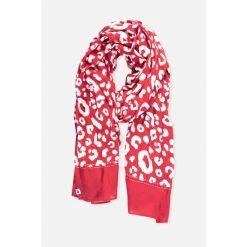 Brakeburn Orange Leopard Scarf