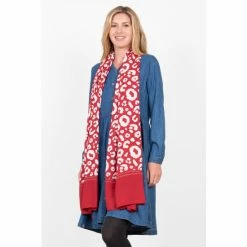 Alternative view of Brakeburn Orange Leopard Scarf