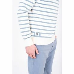 Brakeburn Cream Striped Sweatshirt -Brakeburn shop unnamed file 676