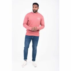 Brakeburn Pink Crew Neck Sweater -Brakeburn shop unnamed file 692