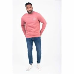 Brakeburn Pink Crew Neck Sweater -Brakeburn shop unnamed file 693