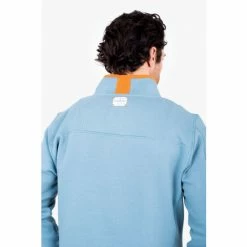 Brakeburn Blue Quarter Zip Sweater -Brakeburn shop unnamed file 696