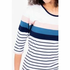 Brakeburn White Indi 3/4 Sleeve T-Shirt -Brakeburn shop unnamed file 7