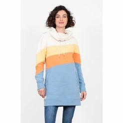 Brakeburn White Drew Colourblock Sweatshirt