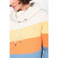 Brakeburn White Drew Colourblock Sweatshirt -Brakeburn shop unnamed file 715