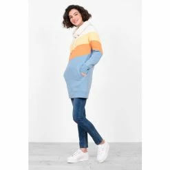 Brakeburn White Drew Colourblock Sweatshirt -Brakeburn shop unnamed file 716