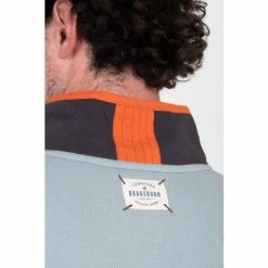 Brakeburn Grey Colour Block 1/4 Zip Sweater -Brakeburn shop unnamed file 725