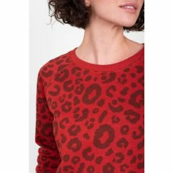 Brakeburn Orange Leopard Raglan Sweatshirt -Brakeburn shop unnamed file 745