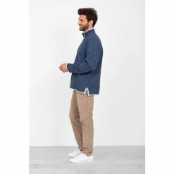 Brakeburn Blue 1/4 Zip Pique Sweater 8 Brakeburn Blue 1/4 Zip Pique Sweater -Brakeburn shop unnamed file 751