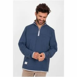 Brakeburn Blue 1/4 Zip Pique Sweater 9 Brakeburn Blue 1/4 Zip Pique Sweater -Brakeburn shop unnamed file 752