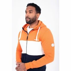 Brakeburn Blue Zip Through Hoodie -Brakeburn shop unnamed file 759