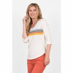 Brakeburn Cream Clover Long Sleeve T-Shirt