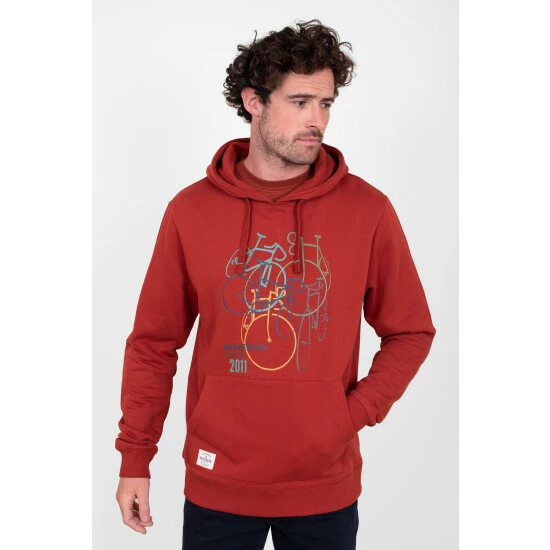 Brakeburn Red Bikes Hoodie 1 Brakeburn Red Bikes Hoodie