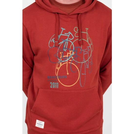 Brakeburn Red Bikes Hoodie 3 Brakeburn Red Bikes Hoodie - Image 3