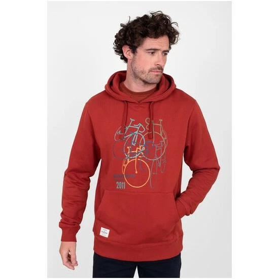 Brakeburn Red Bikes Hoodie 5 Brakeburn Red Bikes Hoodie - Image 5