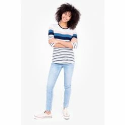 Brakeburn White Indi 3/4 Sleeve T-Shirt -Brakeburn shop unnamed file 8