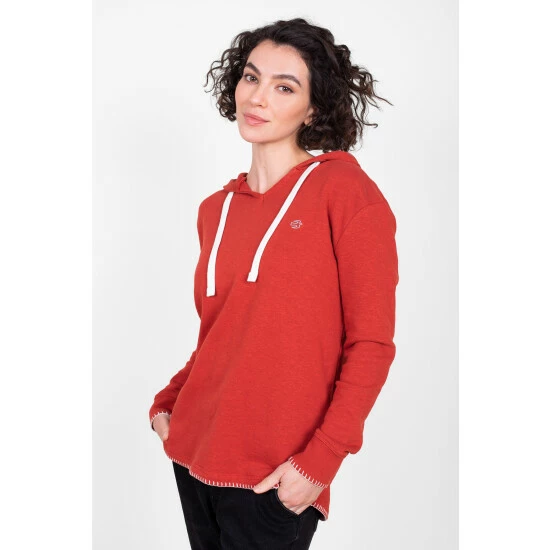 Brakeburn Orange Haisley Hoodie 1 Brakeburn Orange Haisley Hoodie