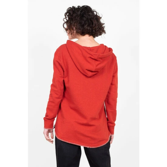 Brakeburn Orange Haisley Hoodie 2 Brakeburn Orange Haisley Hoodie - Image 2