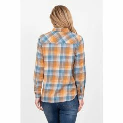 Brakeburn Orange Checked Flannel Shirt -Brakeburn shop unnamed file 832