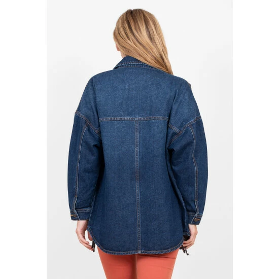 Brakeburn Blue Denim Utility Shirt 2 Brakeburn Blue Denim Utility Shirt - Image 2