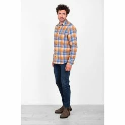 Brakeburn Blue Blue Checked Shirt 8 Brakeburn Blue Blue Checked Shirt -Brakeburn shop unnamed file 859
