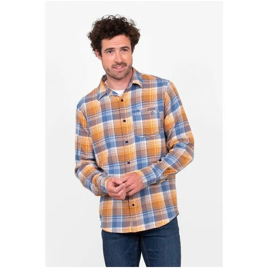 Brakeburn Blue Blue Checked Shirt 5 Brakeburn Blue Blue Checked Shirt - Image 5