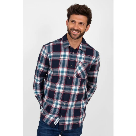 Brakeburn Blue Checked Shirt 1 Brakeburn Blue Checked Shirt
