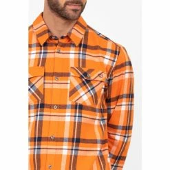 Brakeburn Orange Checked Shirt 7 Brakeburn Orange Checked Shirt -Brakeburn shop unnamed file 868