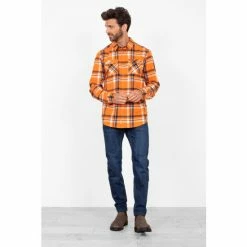 Brakeburn Orange Checked Shirt 8 Brakeburn Orange Checked Shirt -Brakeburn shop unnamed file 869