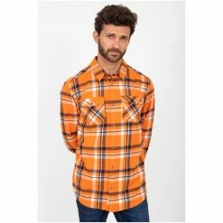 Brakeburn Orange Checked Shirt 9 Brakeburn Orange Checked Shirt -Brakeburn shop unnamed file 870