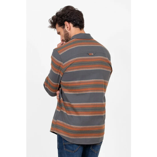 Brakeburn Blue Stripe Shirt 2 Brakeburn Blue Stripe Shirt - Image 2