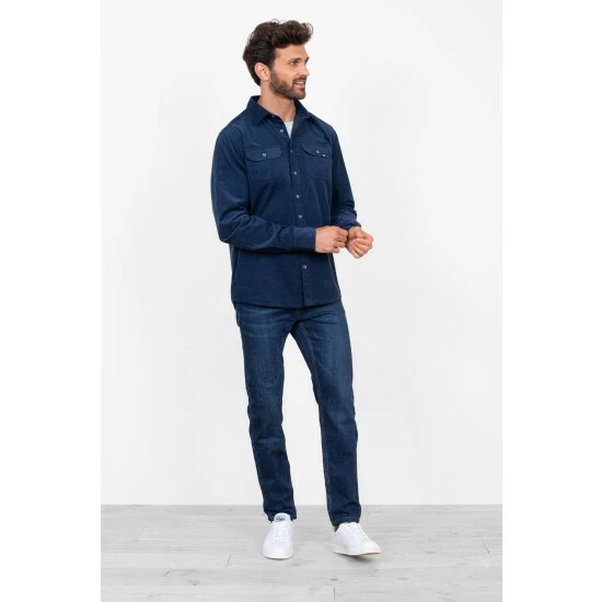Brakeburn Blue Cord Shirt 4 Brakeburn Blue Cord Shirt - Image 4